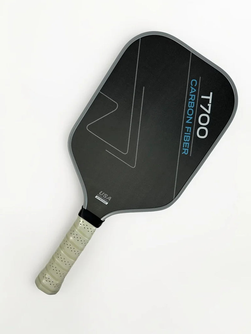 T700 Raw Carbon Fiber Pickleball Paddle for Professionals - Enhanced Power, Spin, and Control with Carbon Friction Surface and Polymer Honeycomb Core (16MM)