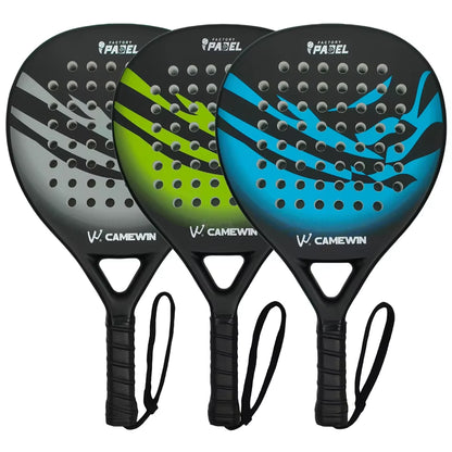 Premium 100% Carbon Fiber Padel Racket with EVA Elastic Memory Foam Core - Lightweight and Durable Tennis Paddle