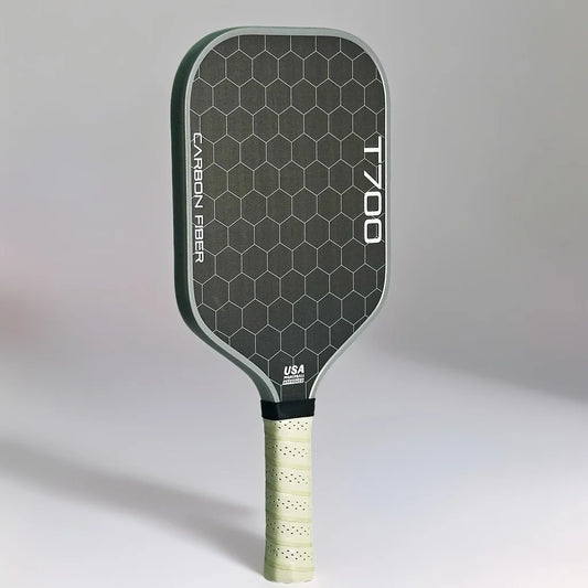 T700 Carbon Fiber Pickleball Paddle with Carbon Friction Surface and Polymer Honeycomb Core for Enhanced Power, Spin, and Control - 16mm
