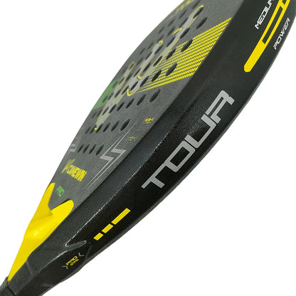 18K Carbon Fiber Padel Racket with EVA Elastic Memory Foam Core - Lightweight Tennis Paddle
