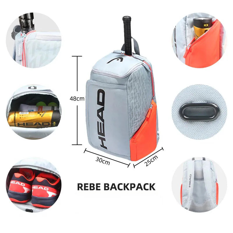 Professional Tennis Backpack Set for Men and Women - 2-Pack Racket Carrier