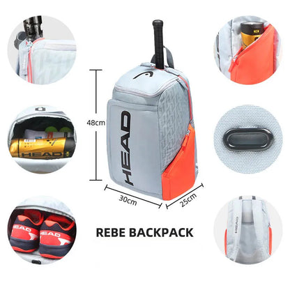 Professional Tennis Backpack Set for Men and Women - 2-Pack Racket Carrier