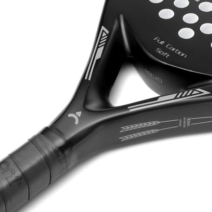 Carbon Fiber Padel Tennis Rackets with EVA Memory Flex Foam Core - Lightweight Paddle Racquets for Pop Tennis