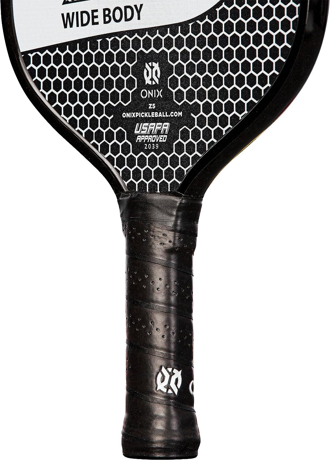 Graphite MOD Z5 Wide-Body Carbon Fiber Pickleball Paddle with Honeycomb Core, Graphite Face, and Ergonomic Cushion Grip