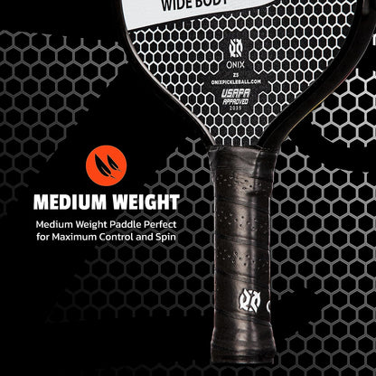Graphite MOD Z5 Wide-Body Carbon Fiber Pickleball Paddle with Honeycomb Core, Graphite Face, and Ergonomic Cushion Grip