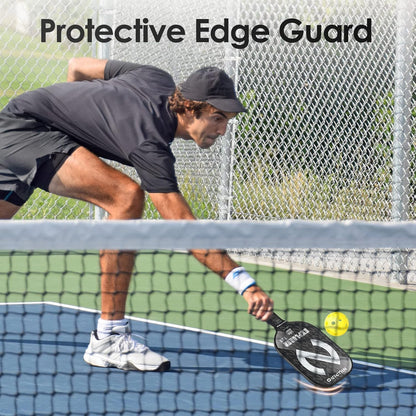 Pickleball Paddles Set of 2/4/1, USAPA Approved Carbon Fiber & Fiberglass Hybrid, Easy Power, Polypropylene Honeycomb Core, Cushioned 4.72" Grip, Bag/Cover, Pickleball Paddle Set for Men Women