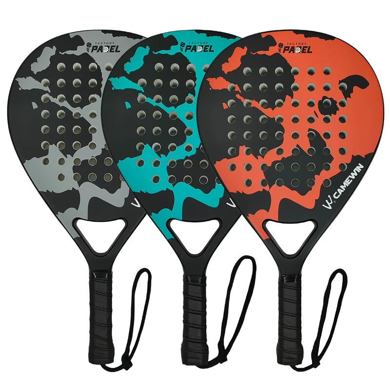 Professional Padel Racket - 100% Carbon Fiber with EVA Elastic Memory Foam Core, Lightweight Design