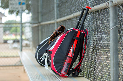 Baseball Bat Backpack - Versatile Gear Bag for Youth and Adults | Accommodates Bat, Helmet, Glove, and Shoes | Features Shoe Compartment and Fence Hook
