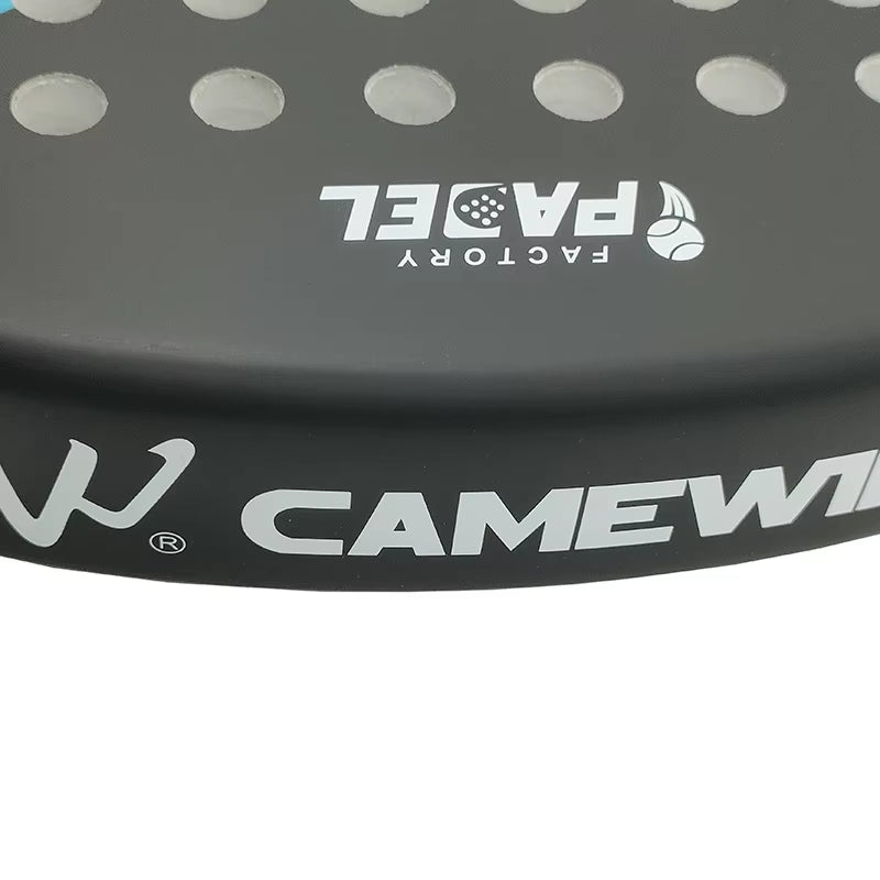 Premium 100% Carbon Fiber Padel Racket with EVA Elastic Memory Foam Core - Lightweight and Durable Tennis Paddle