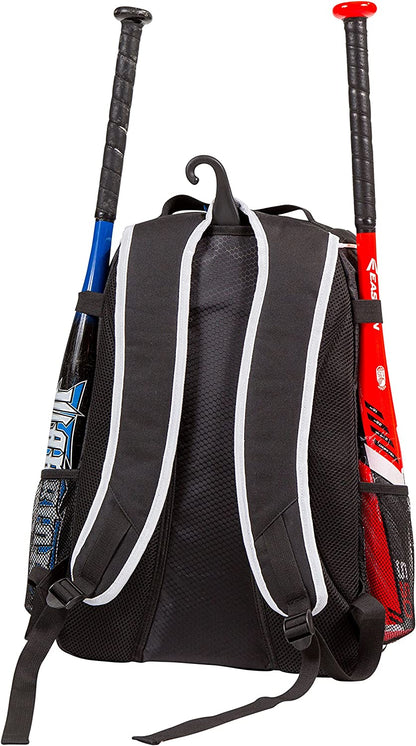 Baseball Bat Backpack - Versatile Gear Bag for Youth and Adults | Accommodates Bat, Helmet, Glove, and Shoes | Features Shoe Compartment and Fence Hook
