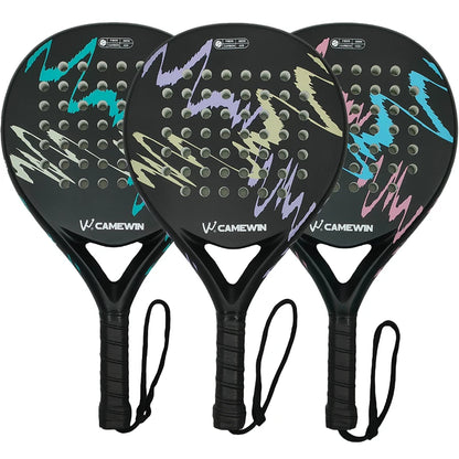 Professional Padel Racket - 100% Carbon Fiber with EVA Elastic Memory Foam Core, Lightweight Design