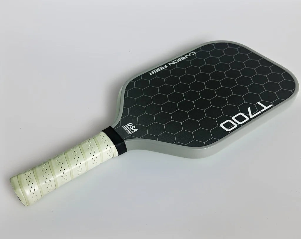 T700 Carbon Fiber Pickleball Paddle with Carbon Friction Surface and Polymer Honeycomb Core for Enhanced Power, Spin, and Control - 16mm