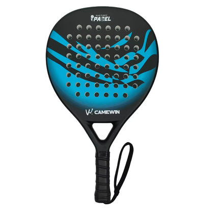 Premium 100% Carbon Fiber Padel Racket with EVA Elastic Memory Foam Core - Lightweight and Durable Tennis Paddle