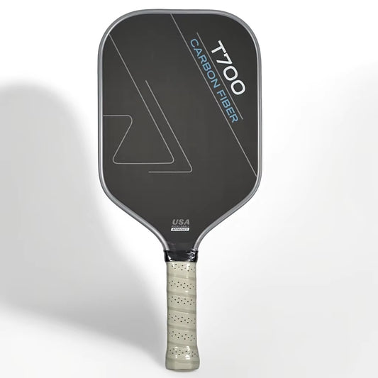 T700 Raw Carbon Fiber Pickleball Paddle for Professionals - Enhanced Power, Spin, and Control with Carbon Friction Surface and Polymer Honeycomb Core (16MM)