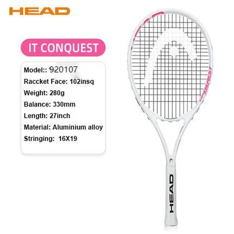 Professional Carbon Tennis Racket in Black with Bag, Overgrip, and Dampener - Model 414