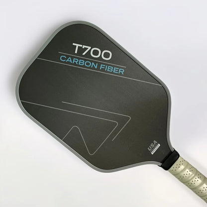 T700 Raw Carbon Fiber Pickleball Paddle for Professionals - Enhanced Power, Spin, and Control with Carbon Friction Surface and Polymer Honeycomb Core (16MM)