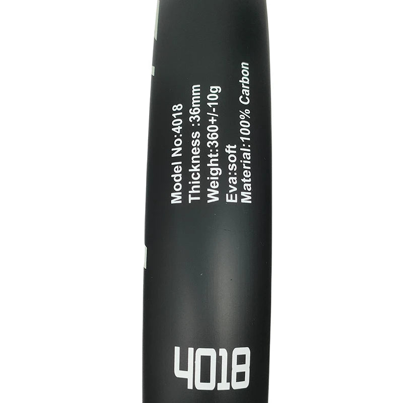 Professional Padel Racket - 100% Carbon Fiber with EVA Elastic Memory Foam Core, Lightweight Design