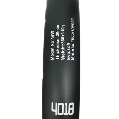 Professional Padel Racket - 100% Carbon Fiber with EVA Elastic Memory Foam Core, Lightweight Design