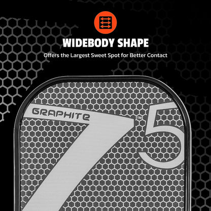 Graphite MOD Z5 Wide-Body Carbon Fiber Pickleball Paddle with Honeycomb Core, Graphite Face, and Ergonomic Cushion Grip
