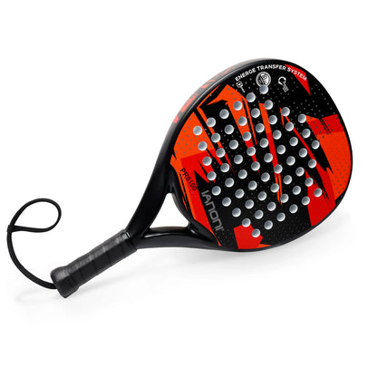 Carbon Fiber Padel Racket with EVA Memory Flex Foam Core - Lightweight Tennis Racquet