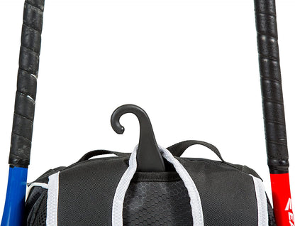 Baseball Bat Backpack - Versatile Gear Bag for Youth and Adults | Accommodates Bat, Helmet, Glove, and Shoes | Features Shoe Compartment and Fence Hook
